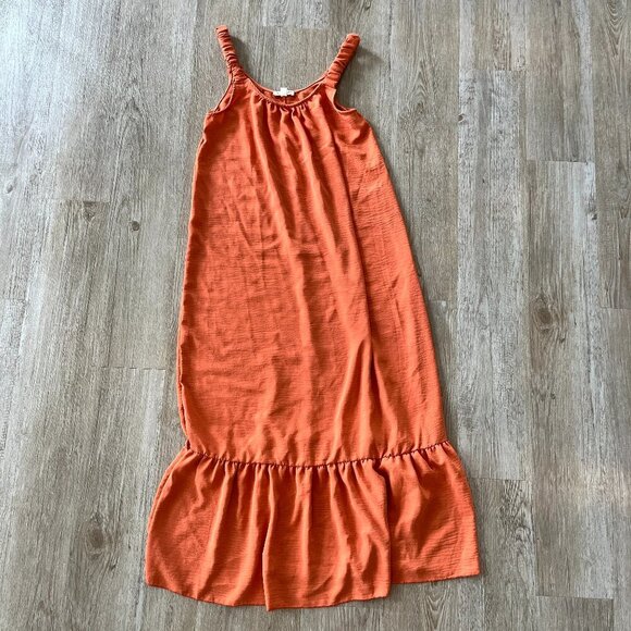 Womens See You Monday Orange Maxi Dress - L - Picture 1 of 5